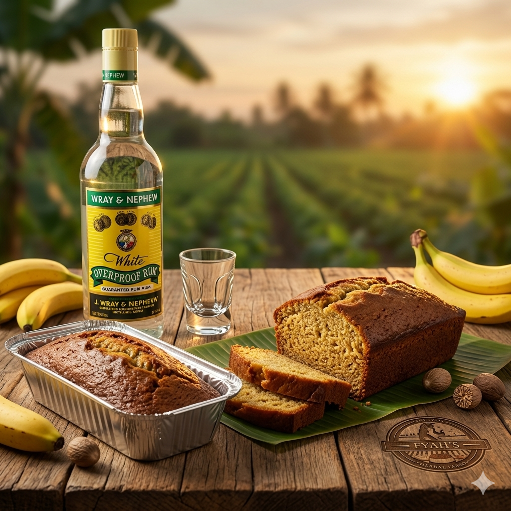 Fyah's Banana Rum Cake
